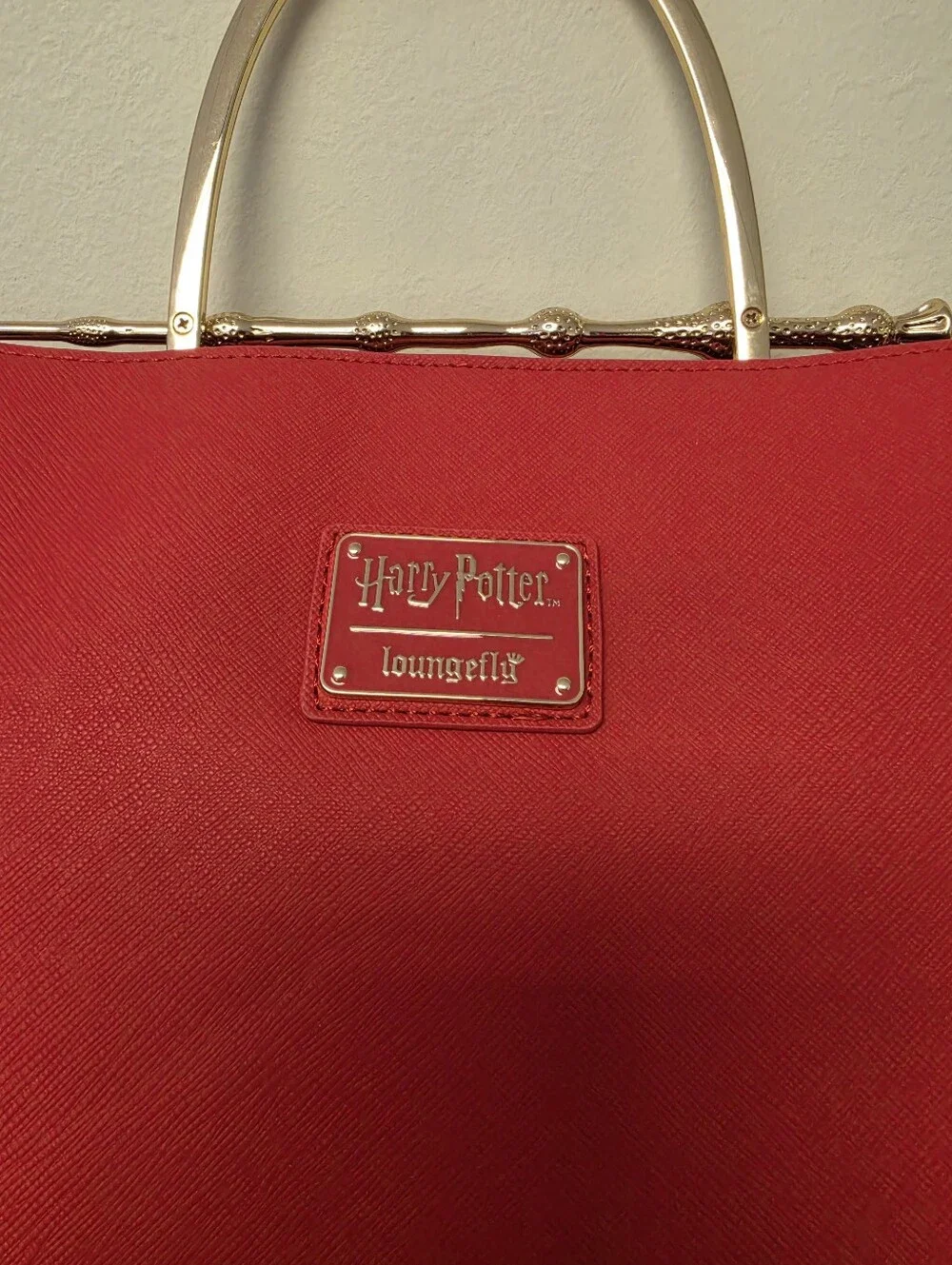 Loungefly Harry Potter Deathly Hallows Elder Wand Magenta Red Handbag
